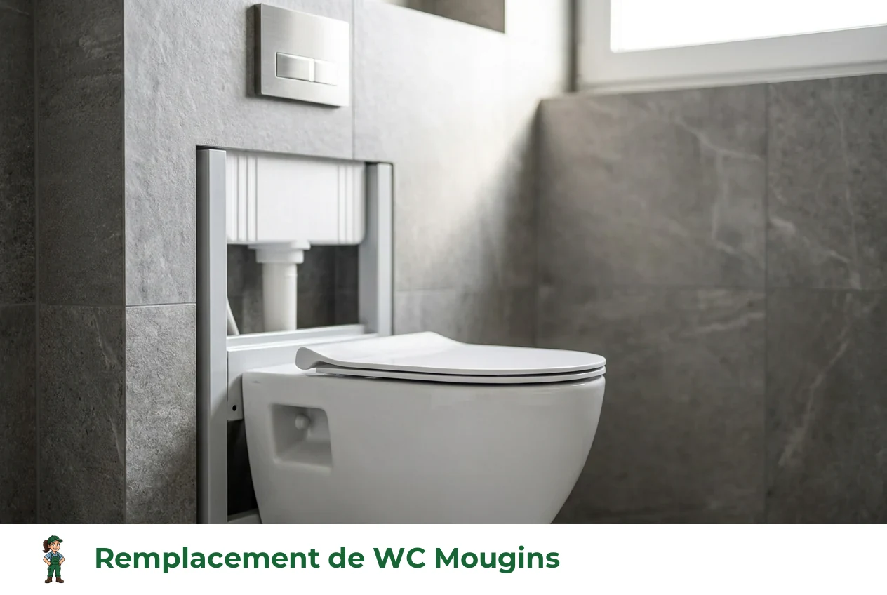 Remplacement de WC à Mougins