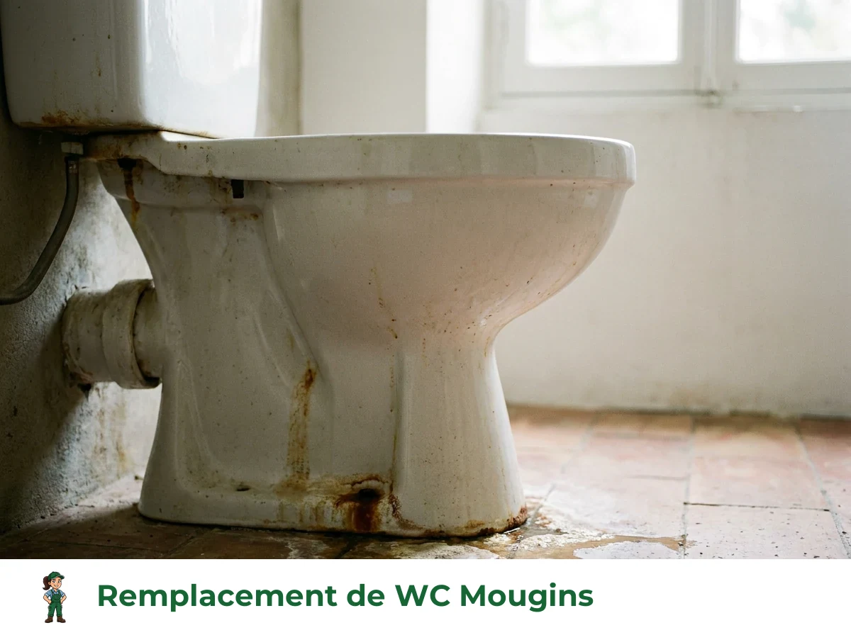 Remplacement de WC à Mougins