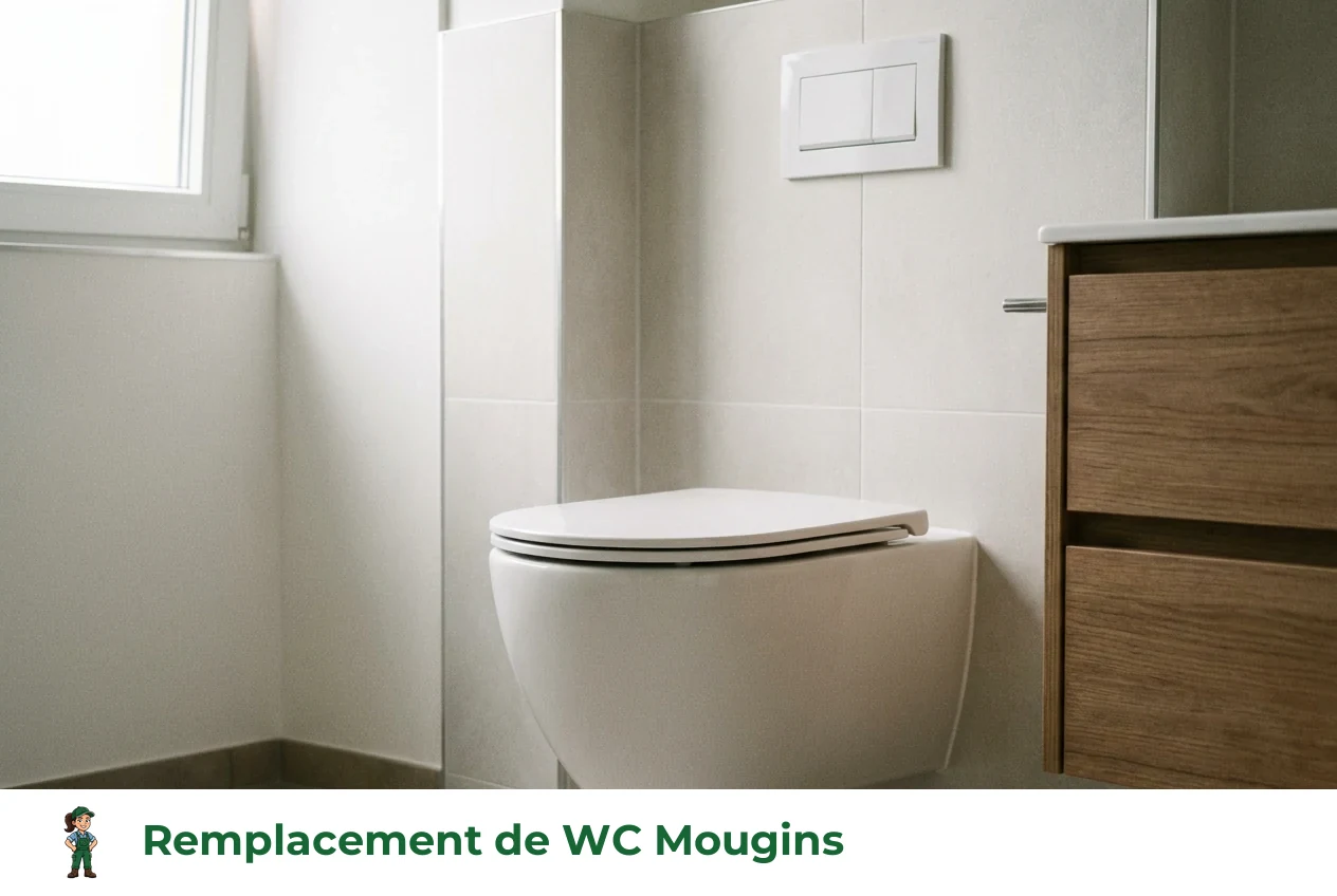 Remplacement de WC à Mougins